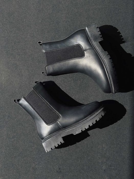 РОЗПРОДАЖ! БАЗОВІ ЧОРНІ ЧЕЛСІ, черевики 36-41 розміри