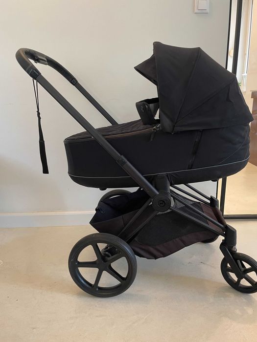 wózek cybex priam 2.0 z gondolą i siedziskiem spacerowym black matt
