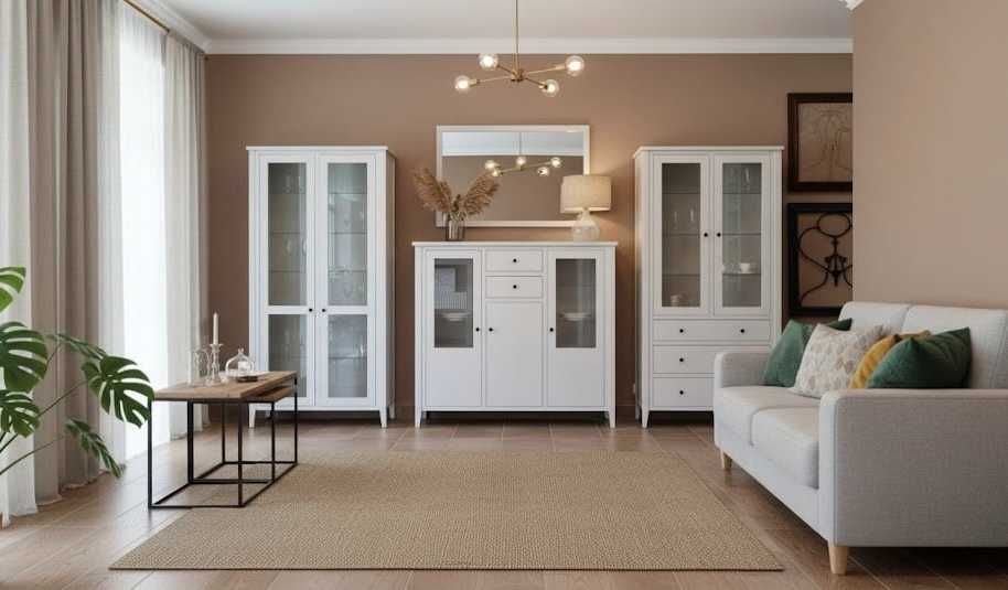 HIT OUTLET! Witryna szklana PRETTY ręczne wykonanie -złożona