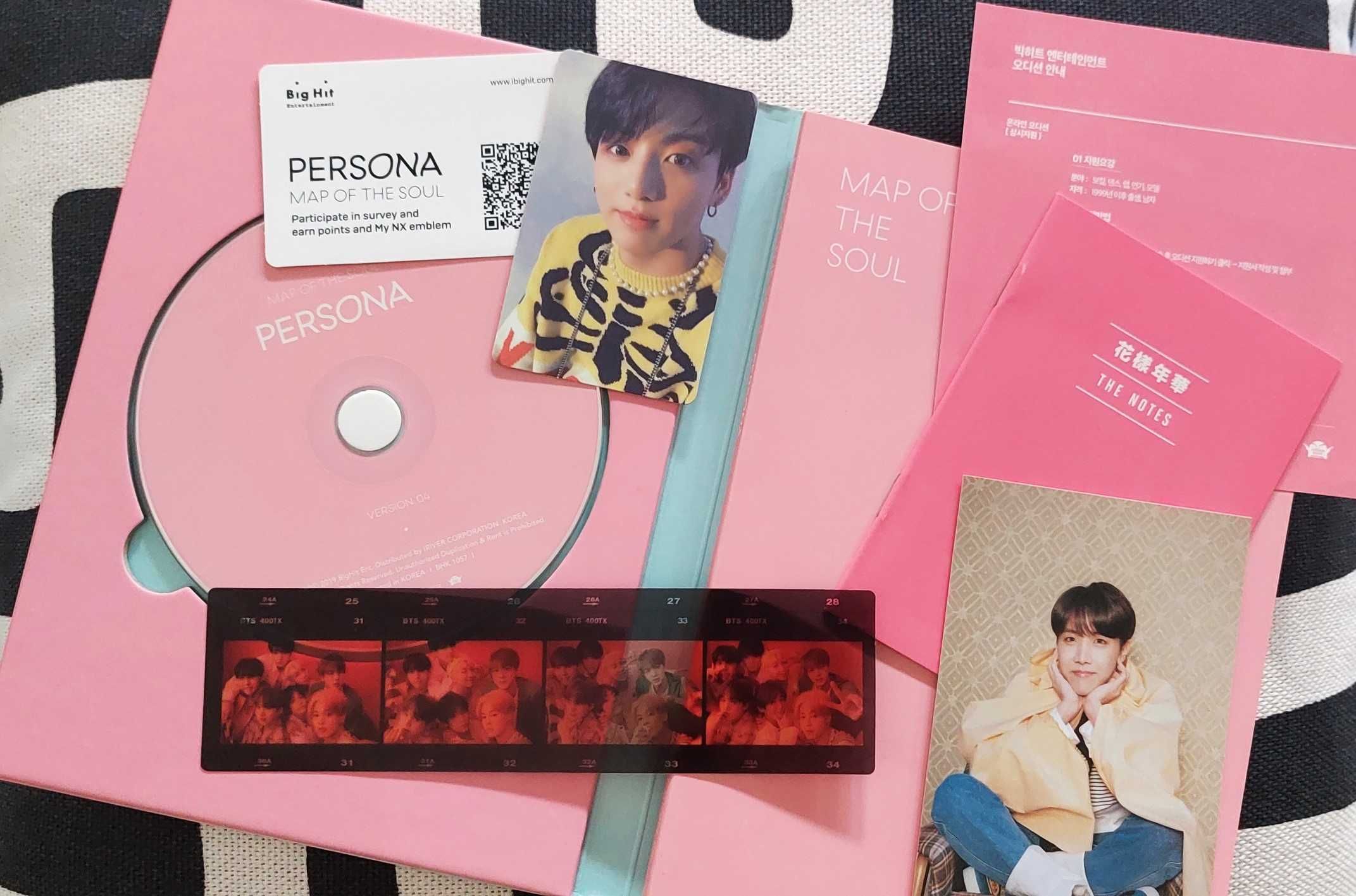 BTS - Map Of The Soul: Persona (ver. 4) | c/ tudo + photocard Jungkook