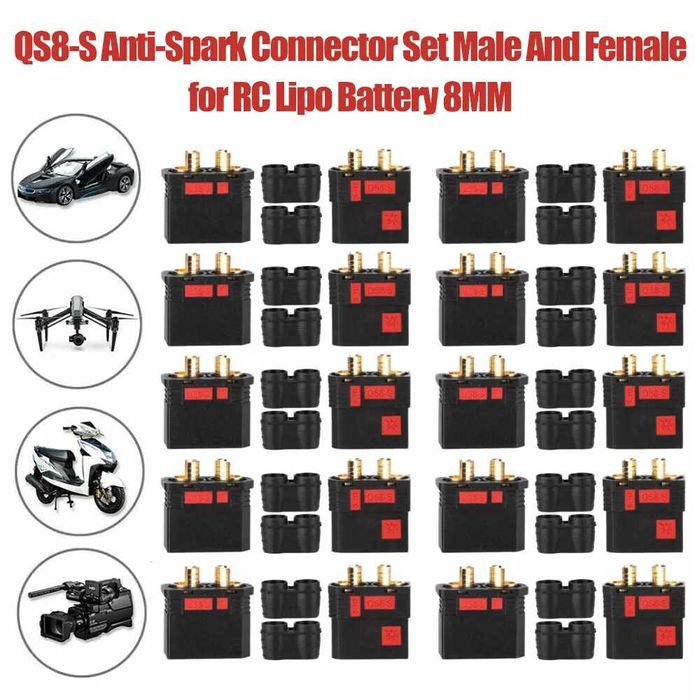 ОПТ Коннектор QS8-S Пара Female + Male 120A безыскровой Оригинал