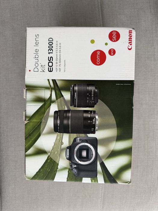 Canon 1300D Kit 2 objetivas