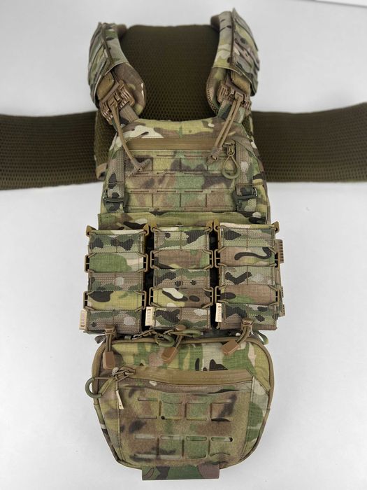 Розгрузка плитоноска з підсумками мультикам war belt