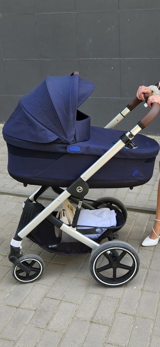 Коляска 2 в 1 Cybex Balios S Lux  Ocean Blue синій