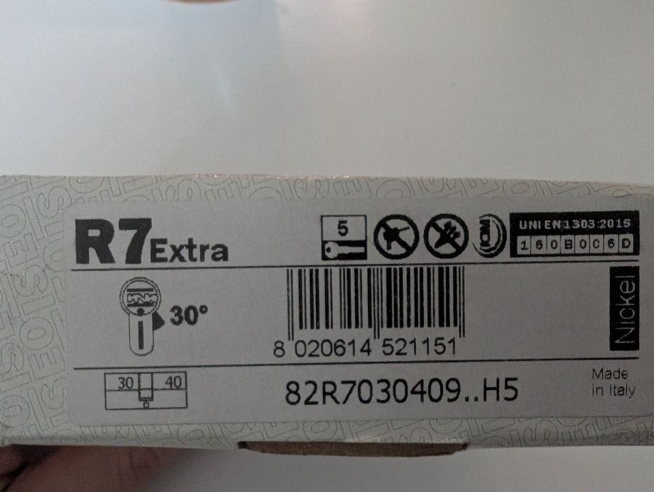 Цилиндр итальянский в замок ISEO R7