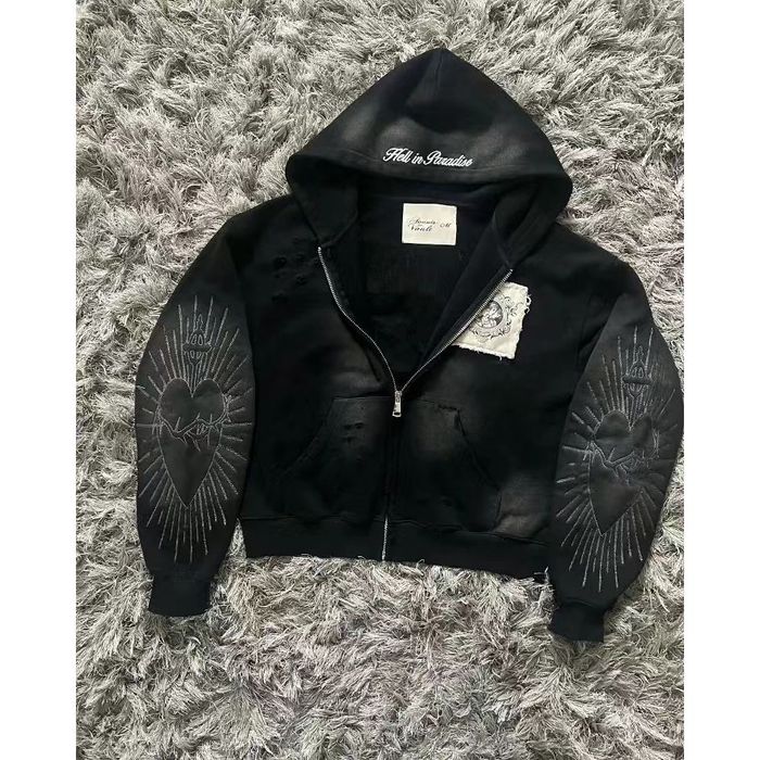 Zip-hoodie Chrome Hearts Corteiz Кропнута зіпка Y2K Balenciaga