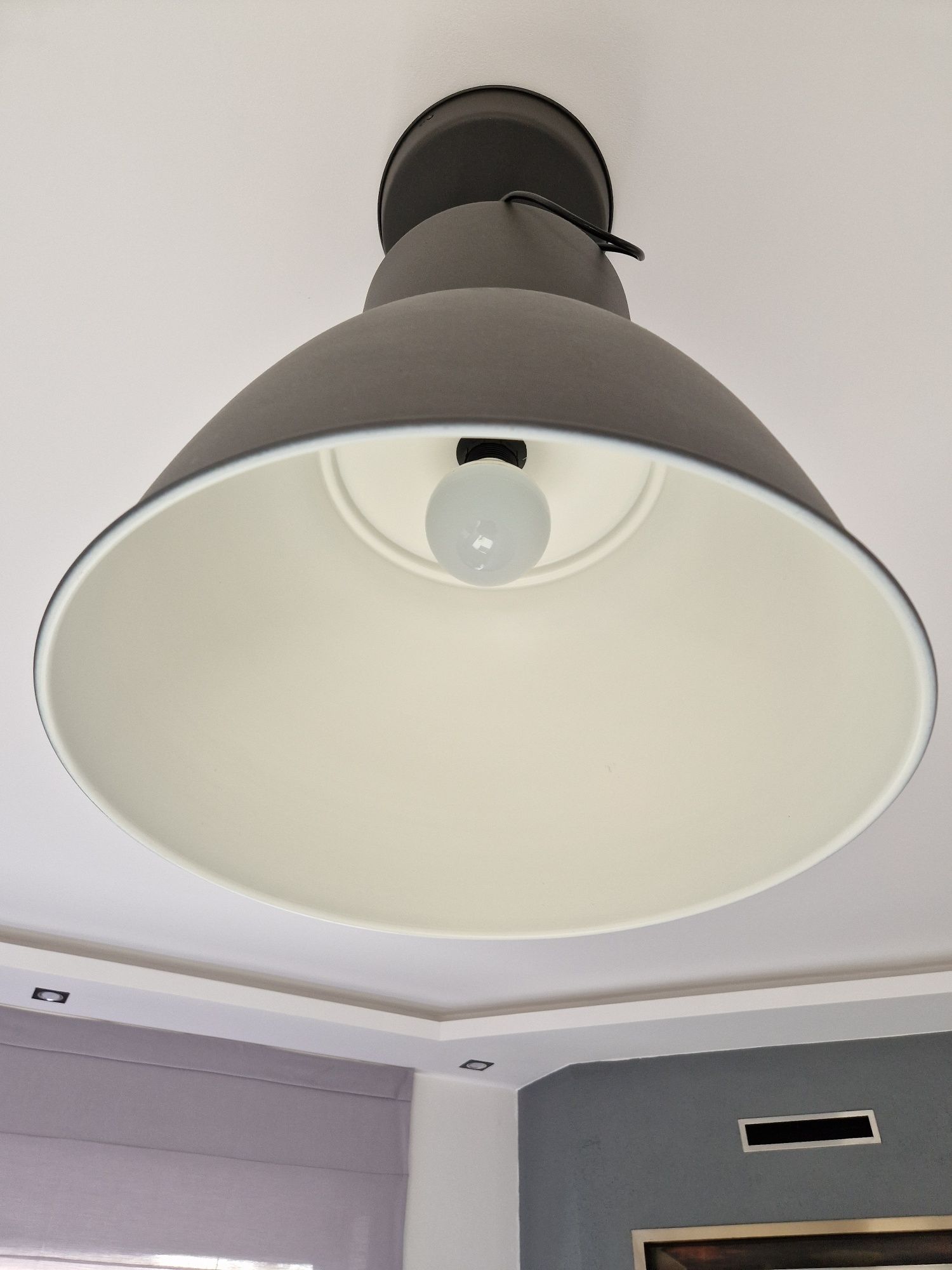 Lampa wisząca HEKTAR ciemnoszara