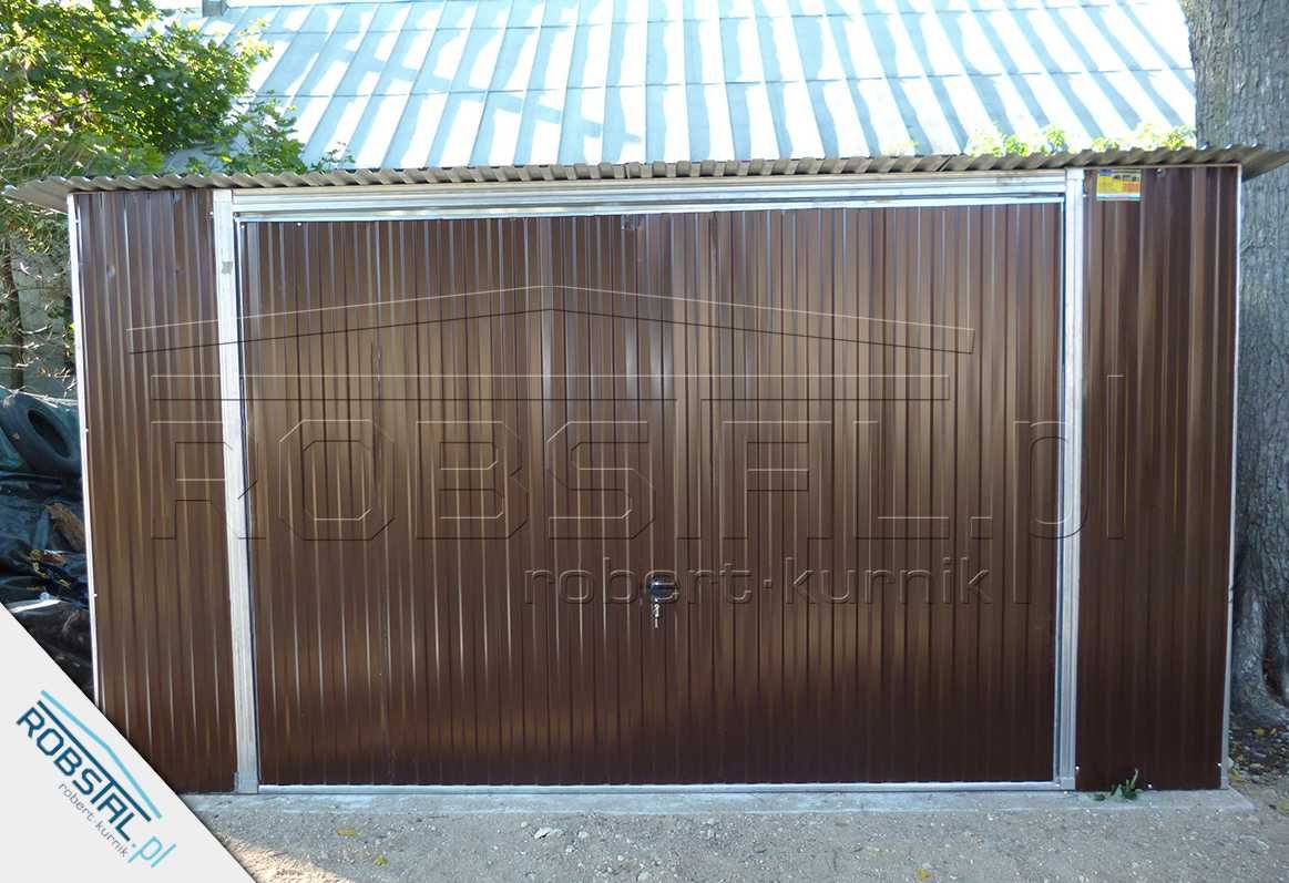 Garaż Blaszany 4x5m z bramą uchylna