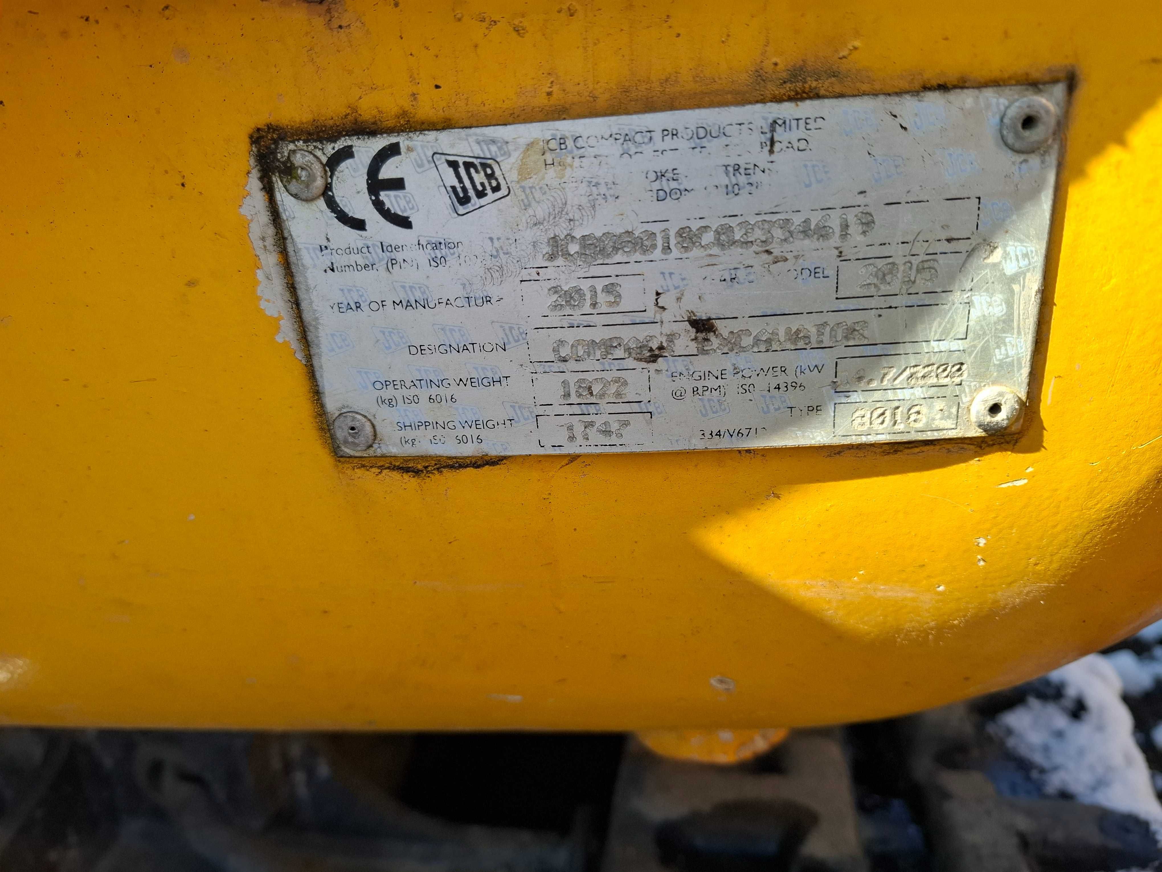 Mini koparka JCB 8018