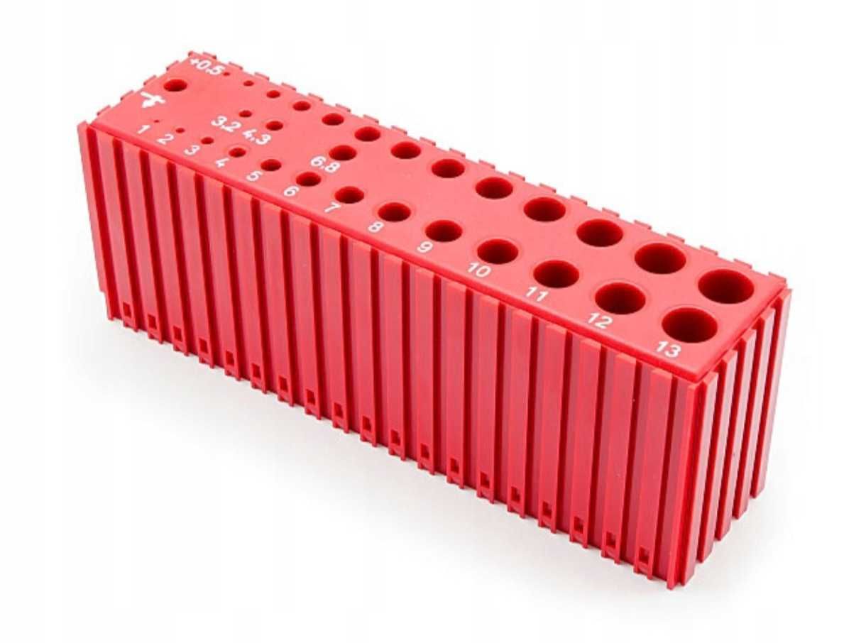 Solidny Organizer na Wiertła 1-13,5 mm 30 Otworów CNC