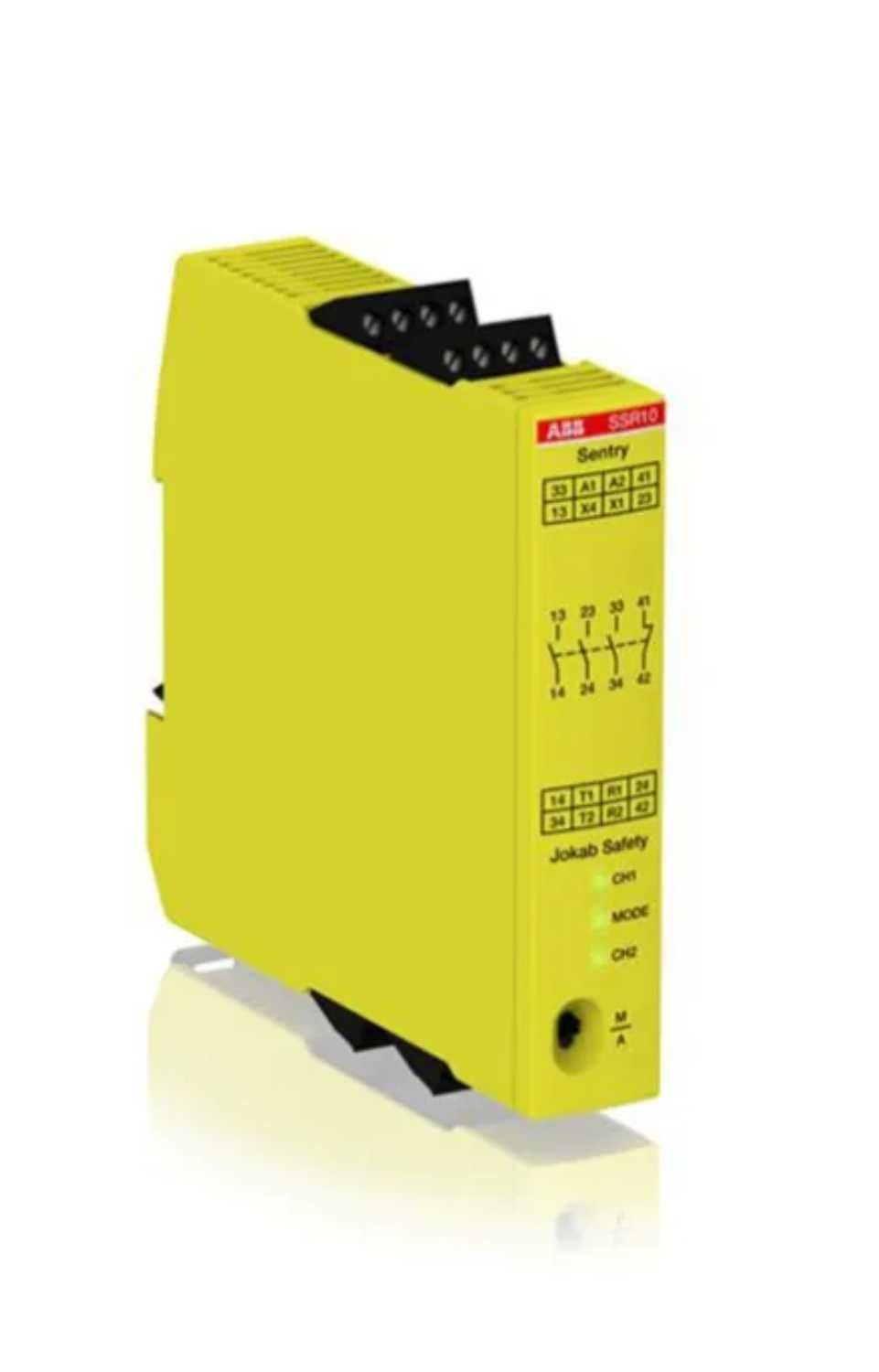 Relés ABB Jokab Sentry SSR10 de 2 canais. 24vdc.