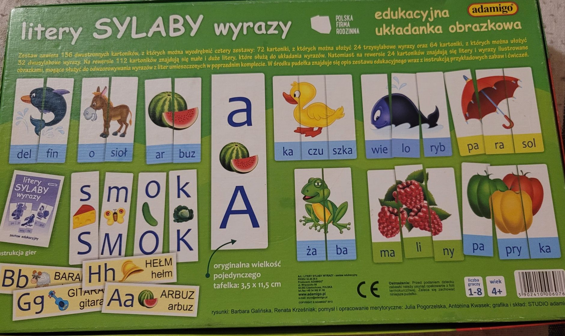 Edukacyjna układanka obrazkowa