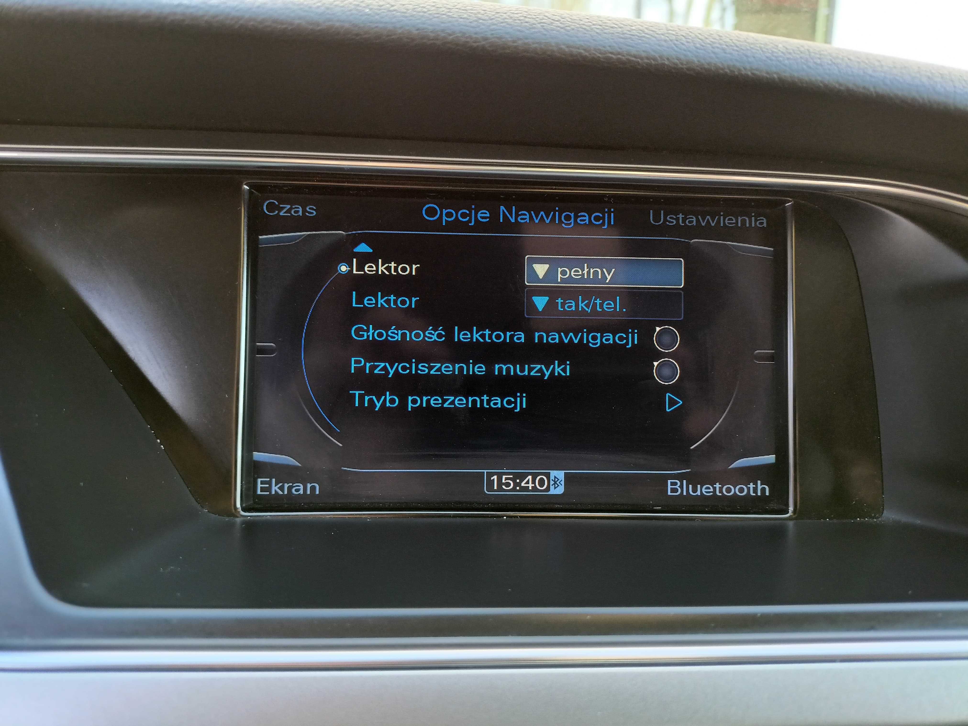 Audi polskie menu lektor syst. nawigacji MMI 3G High A4 A5 A6 A8 Q5 Q7