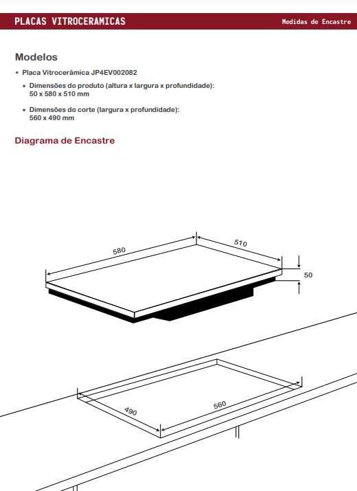 Pack Encastre Placa Vitrocerâmica + Forno Jocel