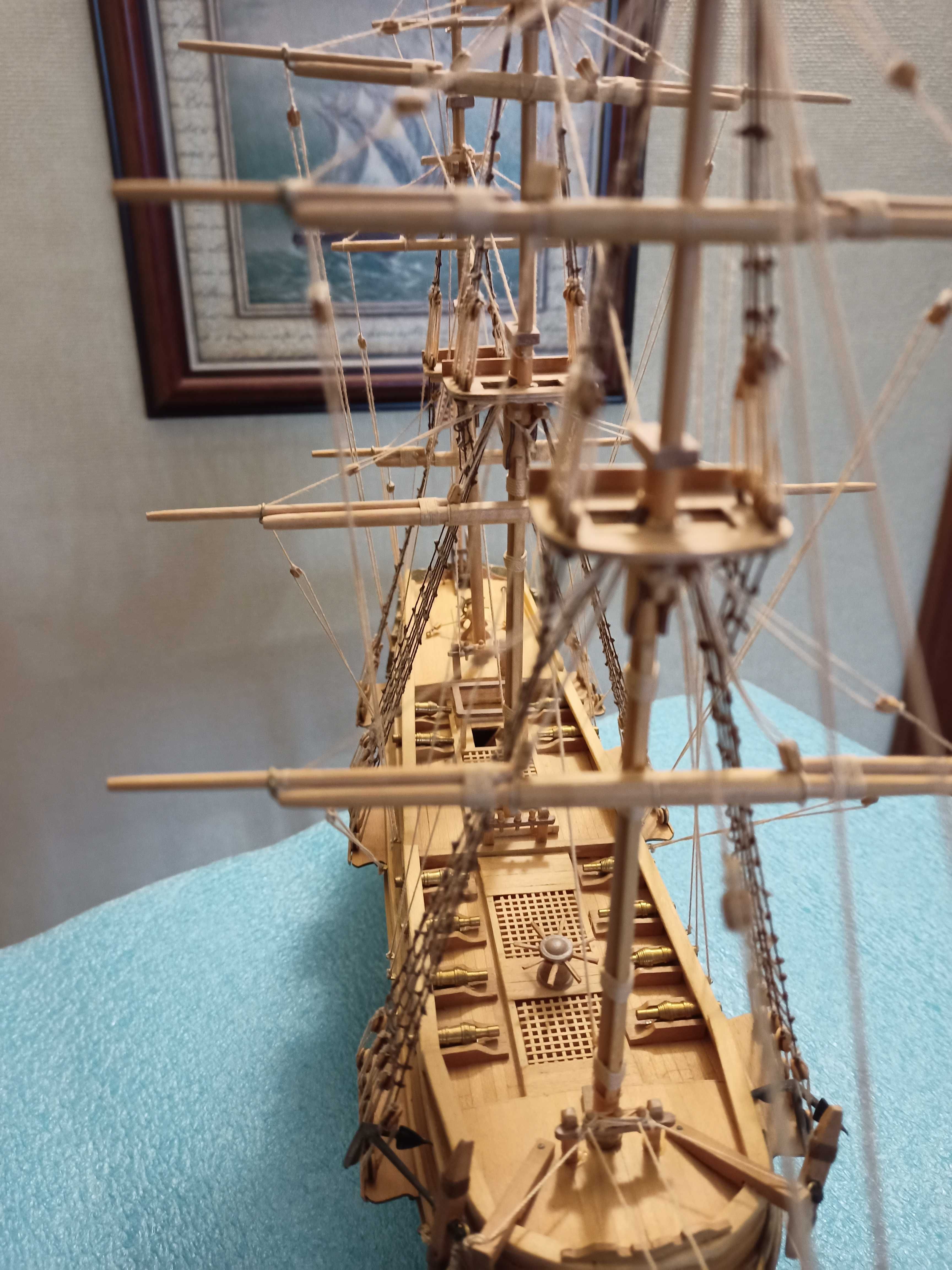 Деревянная модель парусника - фрегат «Президент»