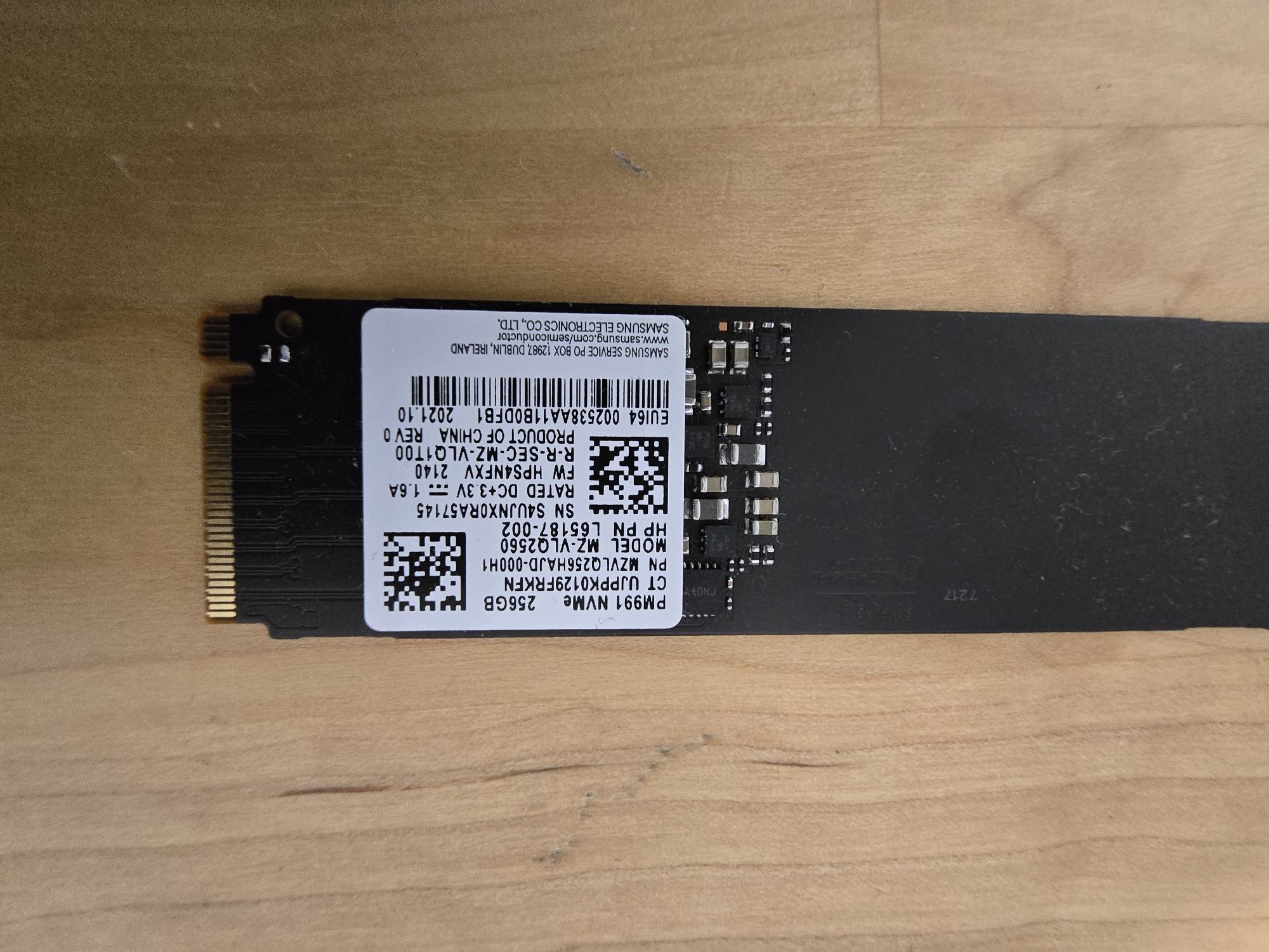 Disco de armazenamento SSD NVMe 256 GB