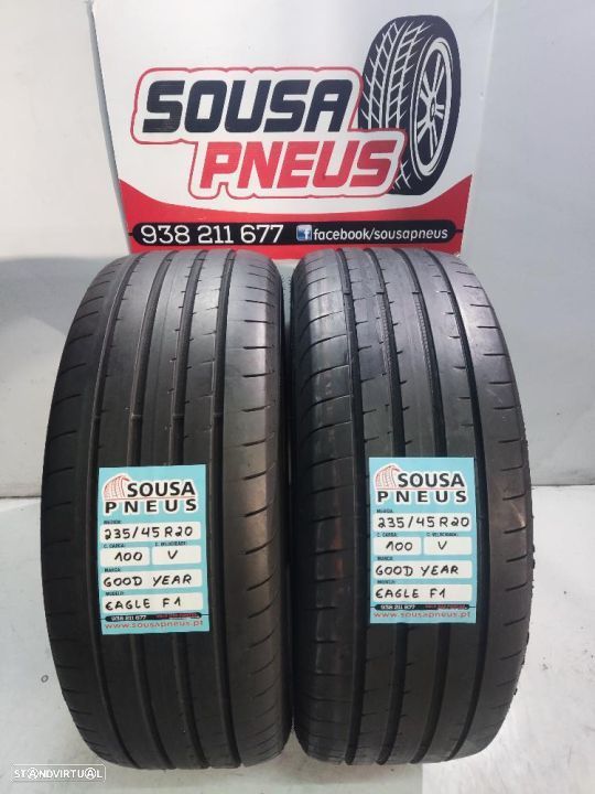 2 pneus semi novos 235-45r20 good year - oferta dos portes