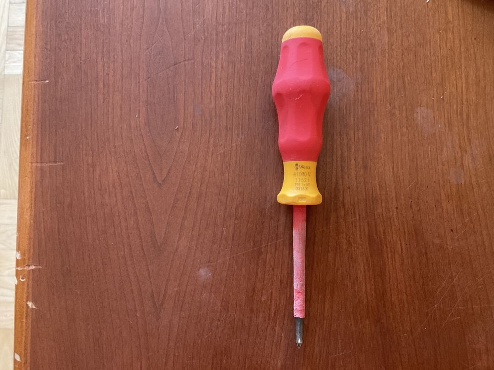 Wkrętak Śrubokręt PH1 x 80 Izolowany Wera 006152