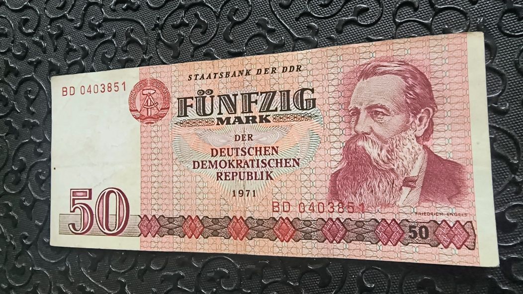 Banknot DDR nominał 50 marek