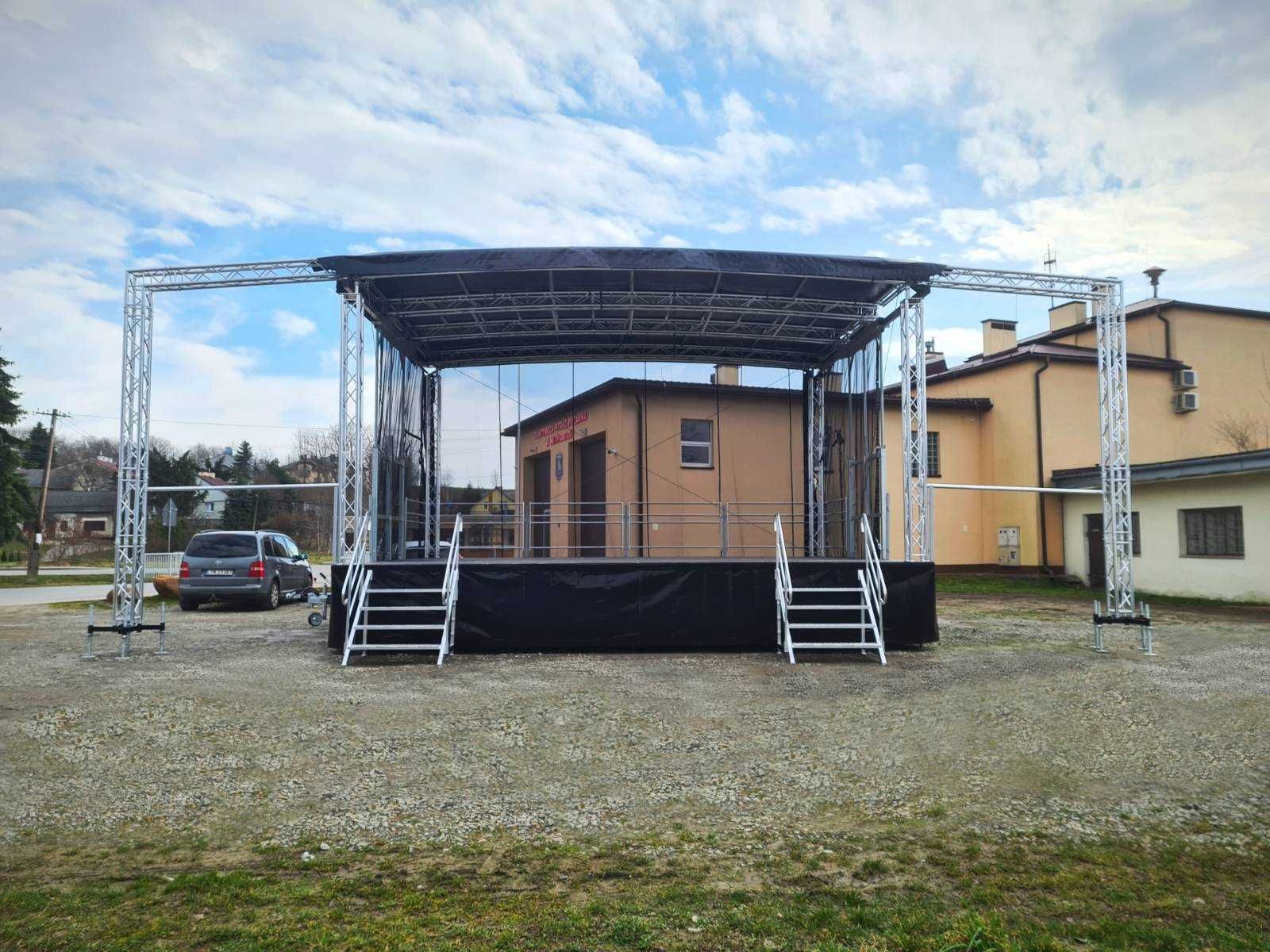 Scena mobilna 8x6 / oświetlenie / nagłośnienie / wynajem