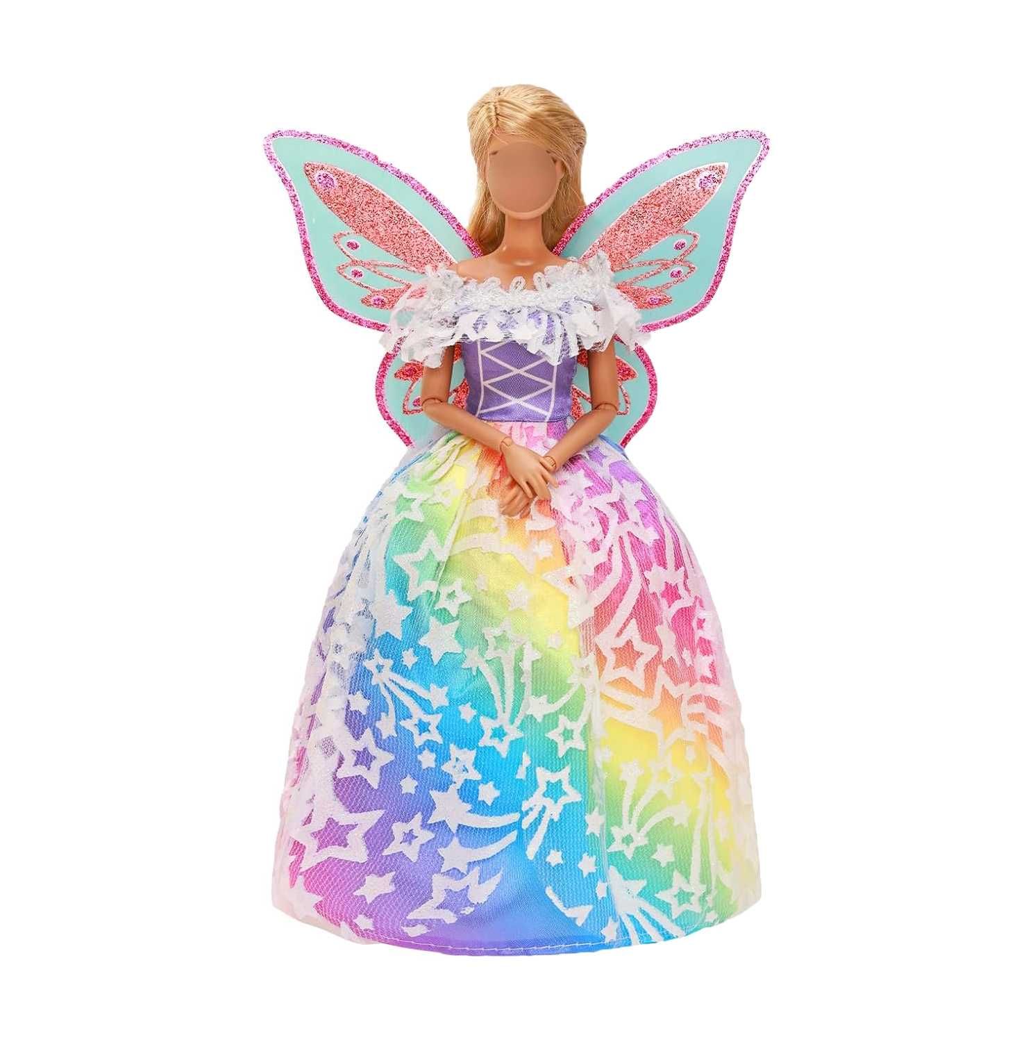 Ubranka Dla Lalek Barbie Sukienki Suknie + Akcesoria Buty Duży Zestaw
