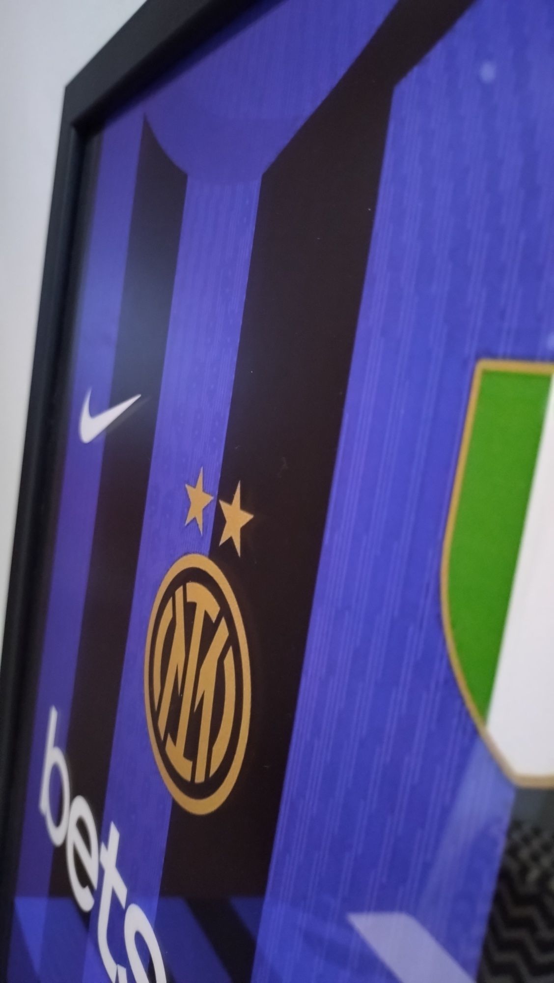 Plakat Inter Mediolan koszulka piłkarska 30x40 wysoka rozdzielczość