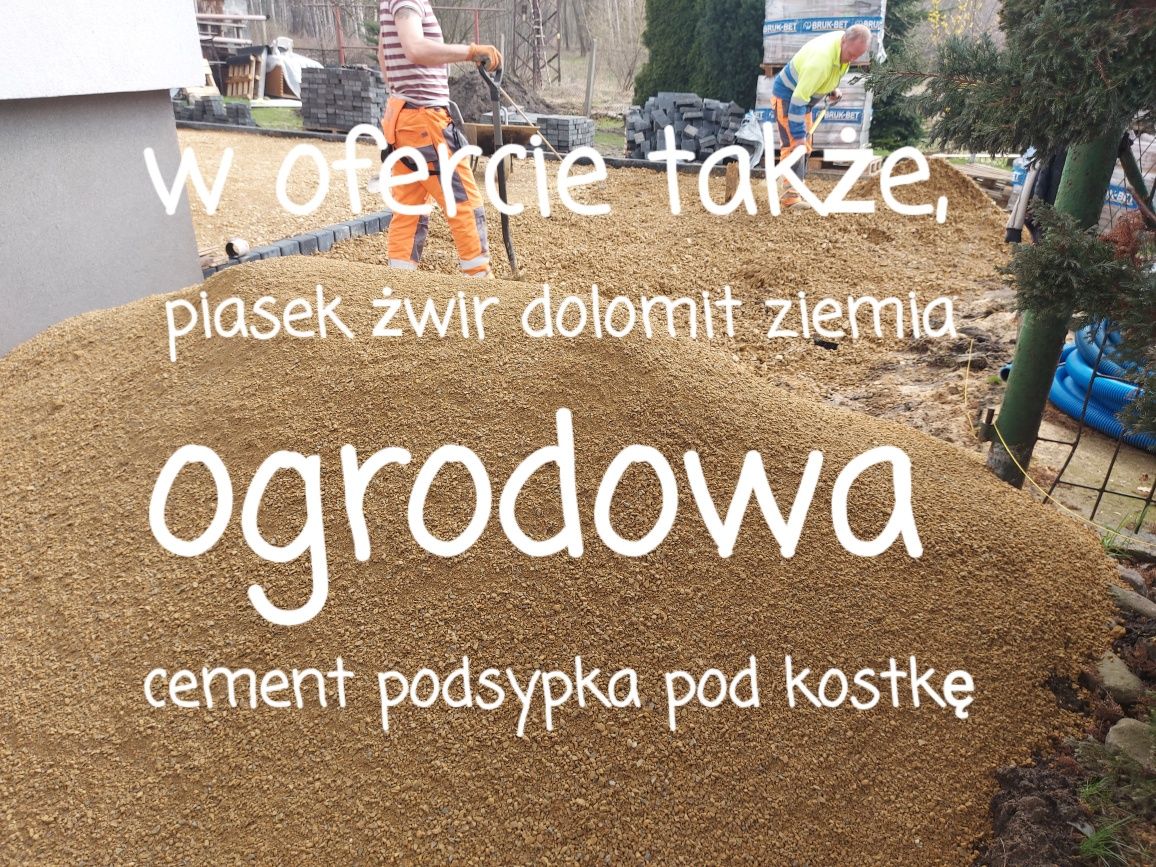 Beton suchy pół-suchy zaprawa także w SOBOTY piasek żwir dolomit ziem