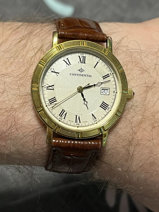Мужские часы continental позолота