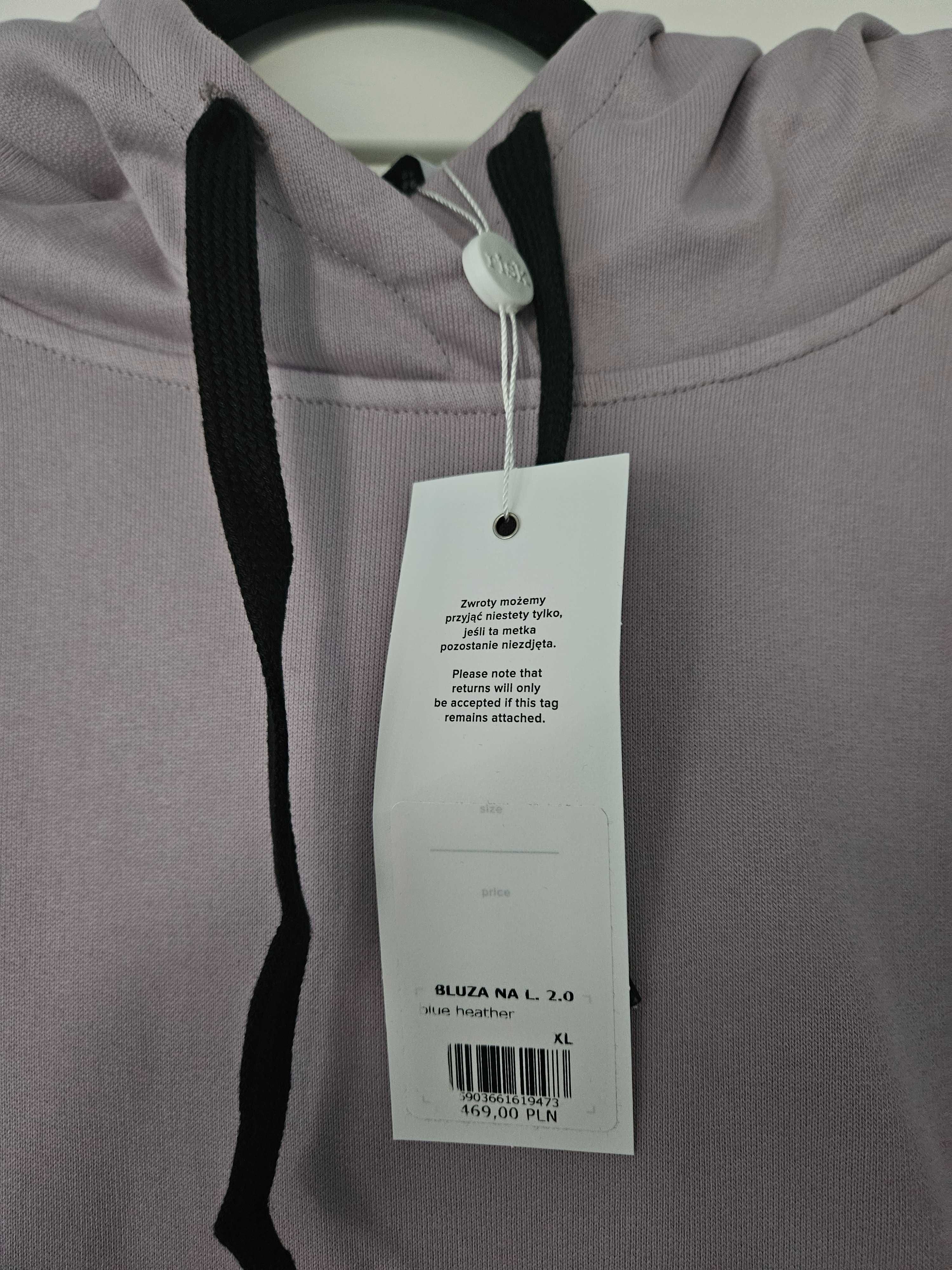 Nowa Bluza damska RISK made in Warsaw Luz Bluz XL liliowa z metkami