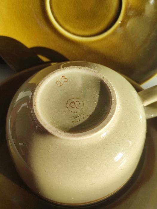 Dwie filiżanki porcelana Colditz GDR PRL