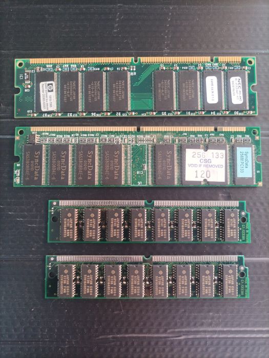 Pack 4 placas memória RAM SIMM+DIMM