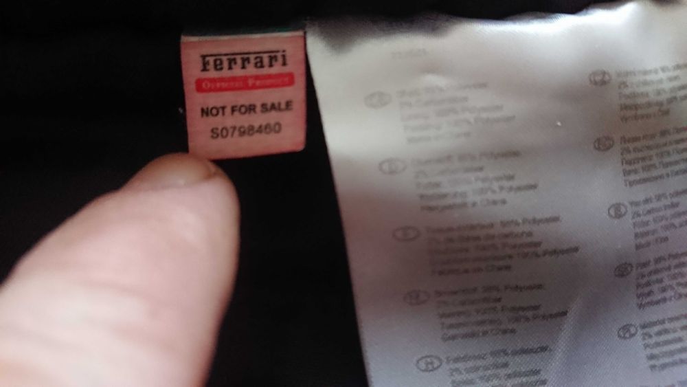 Kurtka z kapturem jesień/zima unisex S Shell Ferrari