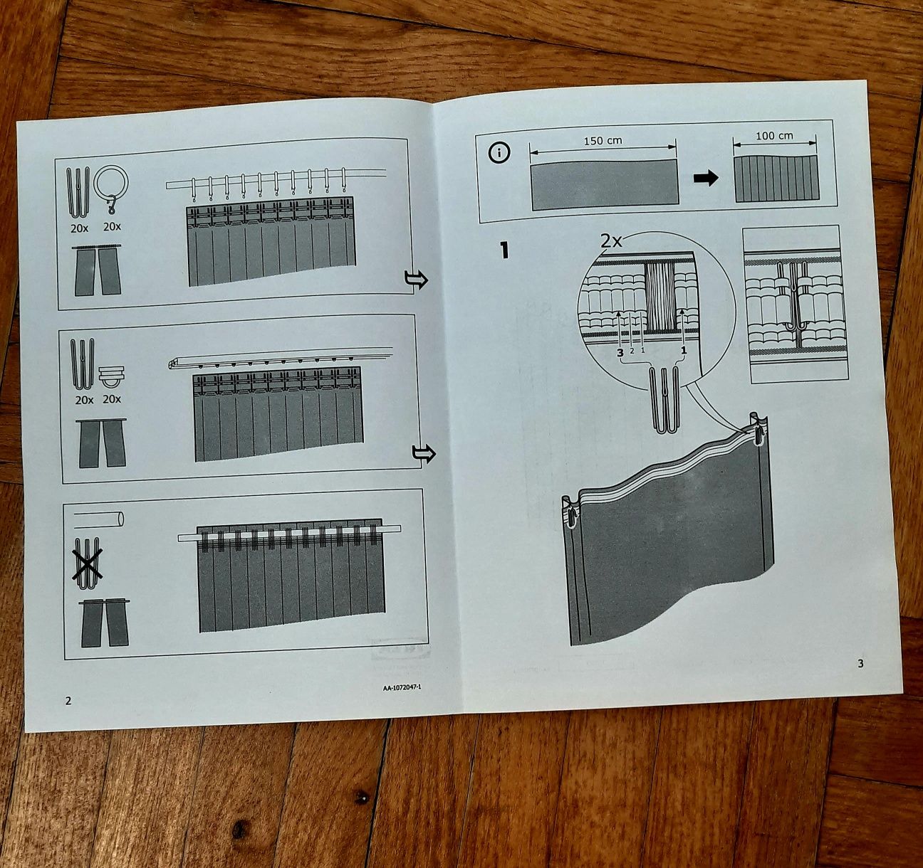 Nowe zasłony IKEA zaciemniające 6 sztuk