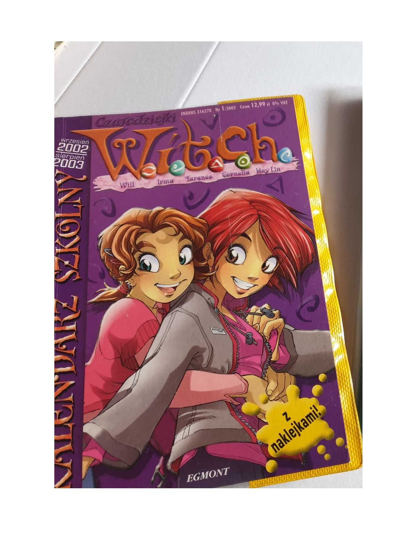 W.I.T.C.H. Witch Czarodziejki kalendarz książkowy szkolny 1 / 2002
