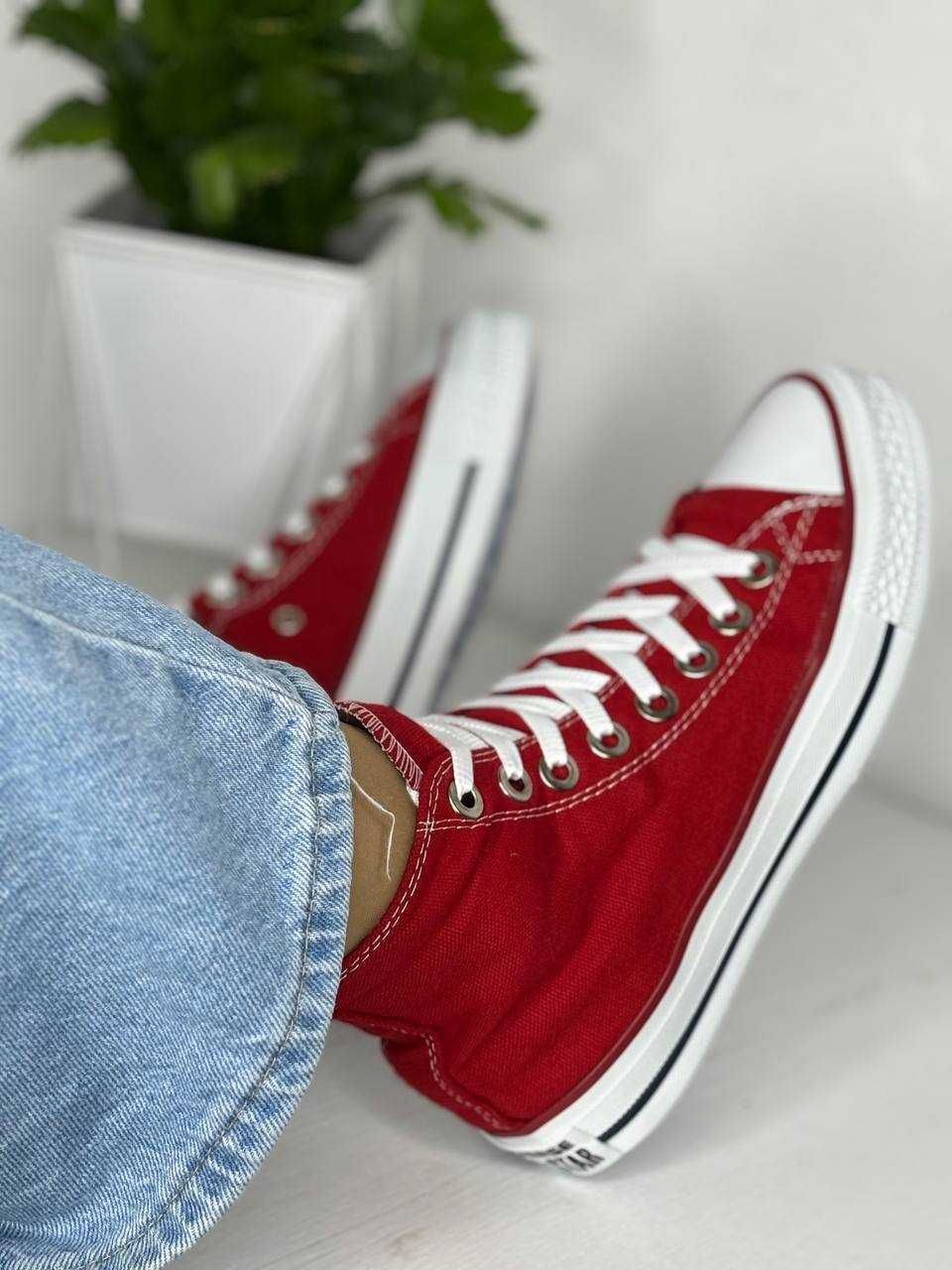 Converse кеди Конверсы All Star Red, Розміри 36-40р