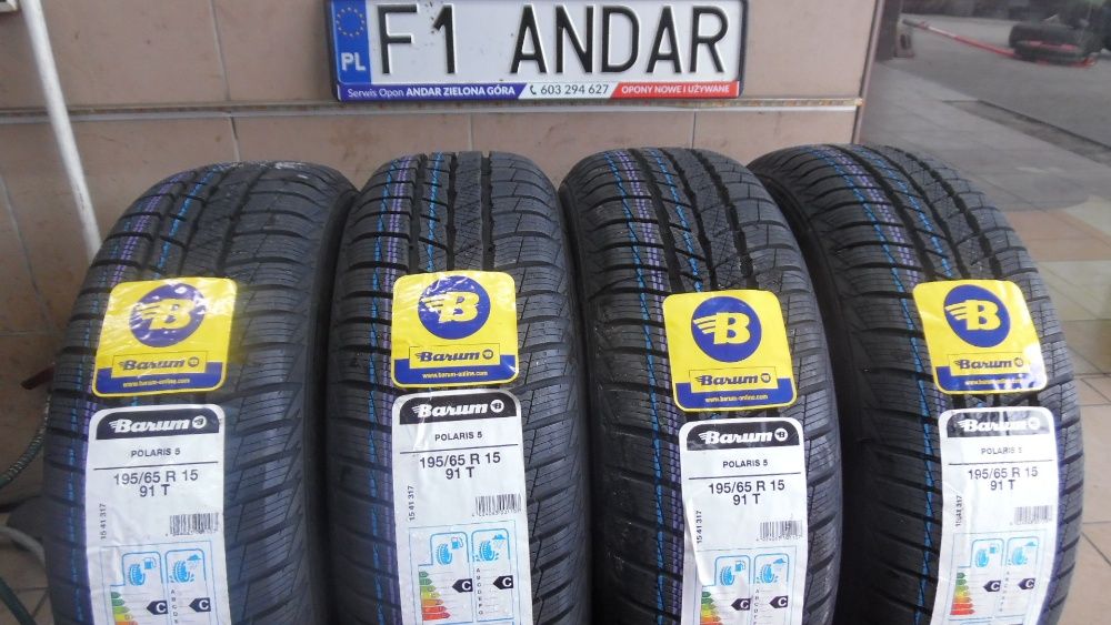 NOWE 195/65R15 BARUM Polaris 5 , dobre , Opony Zimowe , ANDAR Opony