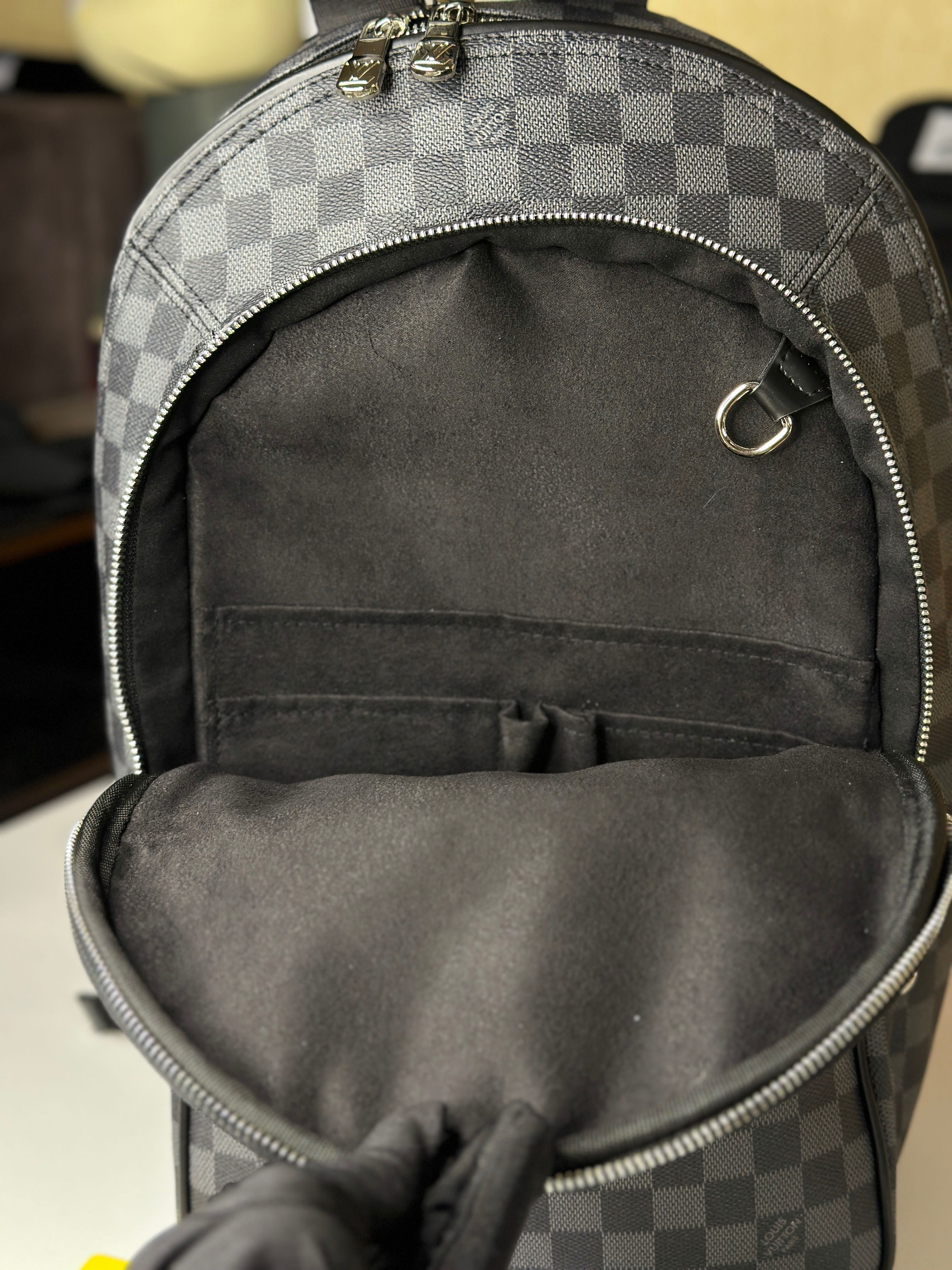 ТОП рюкзак Louis Vuitton вищої якості Луі Віттон сірого кольору