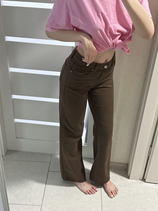 Джинси stradivarius brown