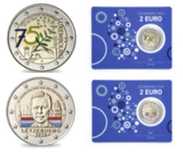 2€ coincard colorido Luxemurgo 2025 Grão Duque Henrique