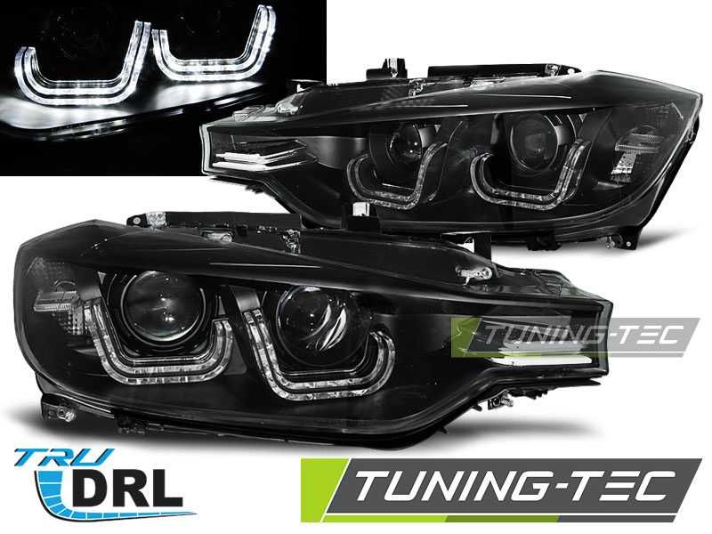 Фари передние LED DRL BLACK BMW F30/F31 11 -15 LPBMI8 - комплект