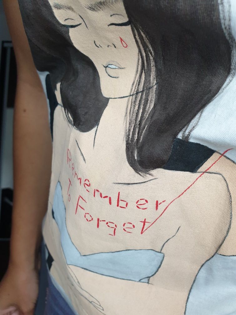 Bluzka t-shirt ręcznie malowane