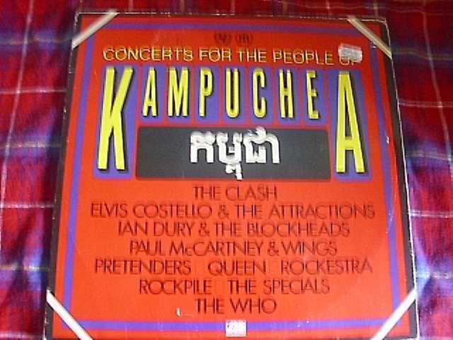 Concerts For The People Of Kampuchea The Clash The Who Queen 2LP