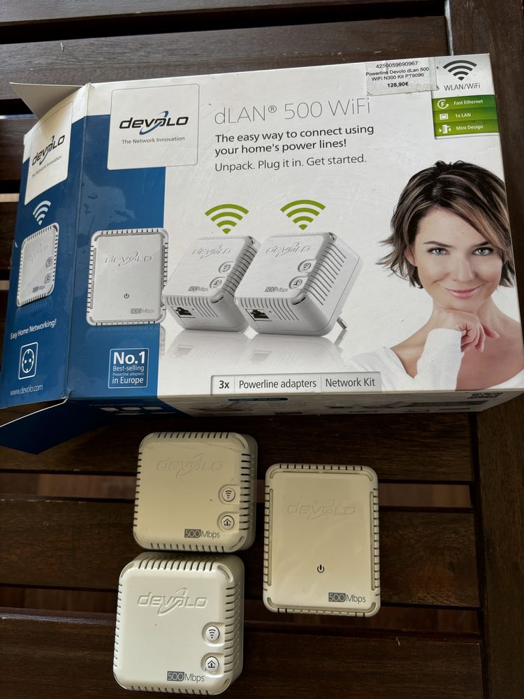 Powerline Devolo dLan500 3 adaptadores