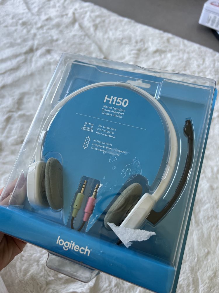 Słuchawki nauszne Logitech H150 Coconut stereo Headset