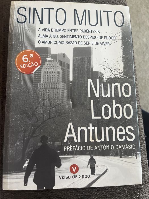 Livro Nuno Lobo Antunes - Sinto muito