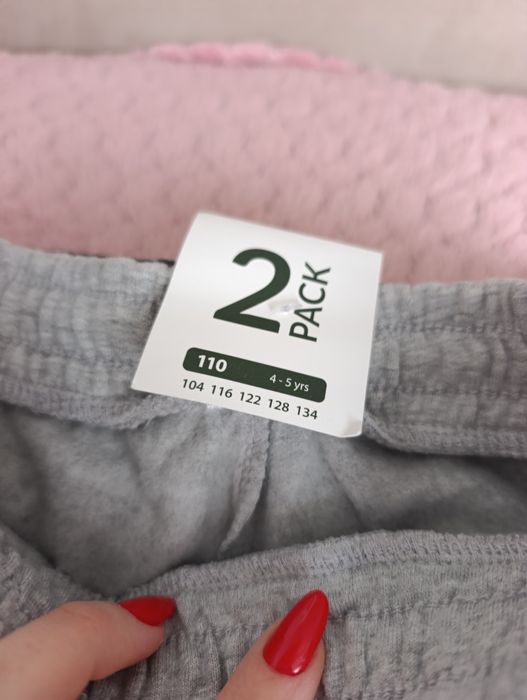 Spodnie dresowe 110 2 pack