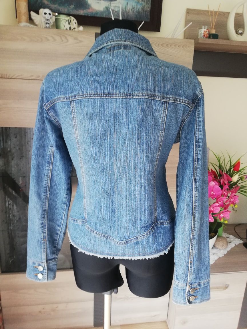 Modna katana / kurteczka jeansowa retro boho hippie Huilong Donnalo M