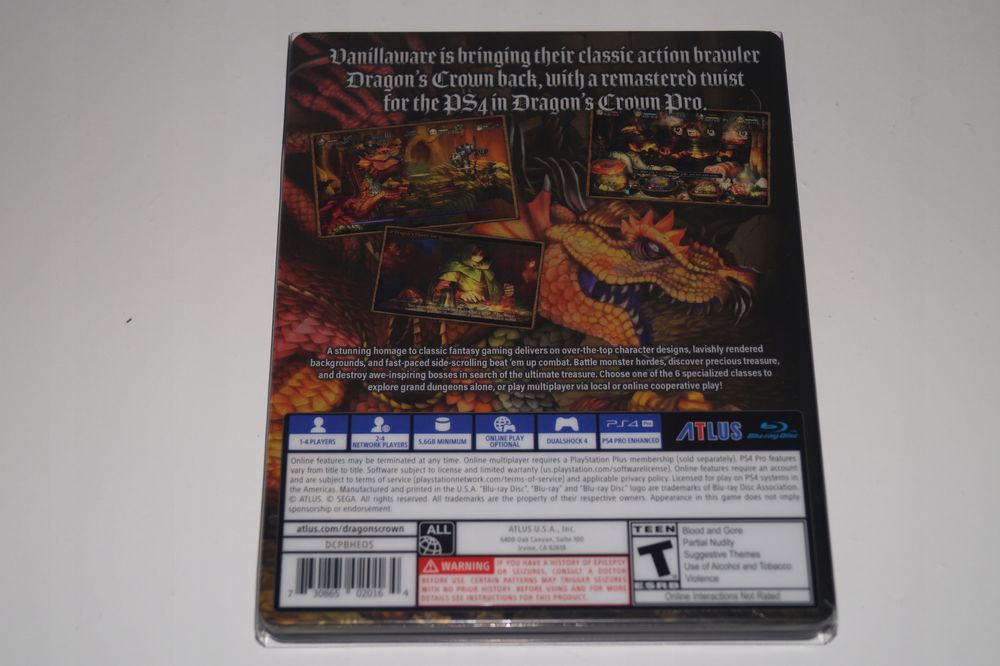 Dragon's Crown Pro - Steelbook Hardened Edition Playstation 4 (Ps4)