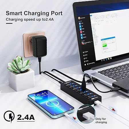 Hub USB Active 3.0 z zasilaczem, nowy