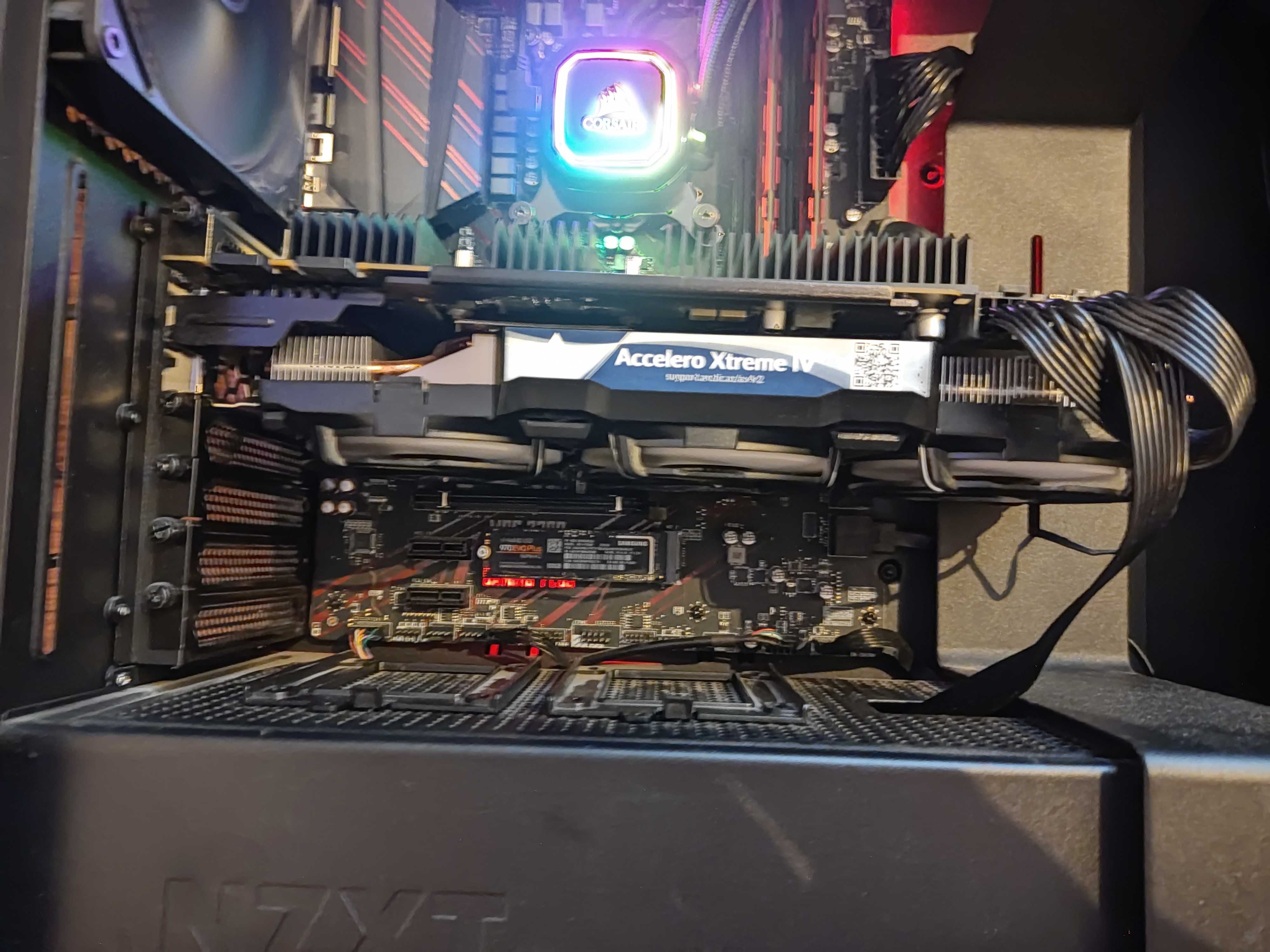 Komputer Gamingowy wodne chłodzenie Intel i9 9900K, GTX 11gb ram, 32GB